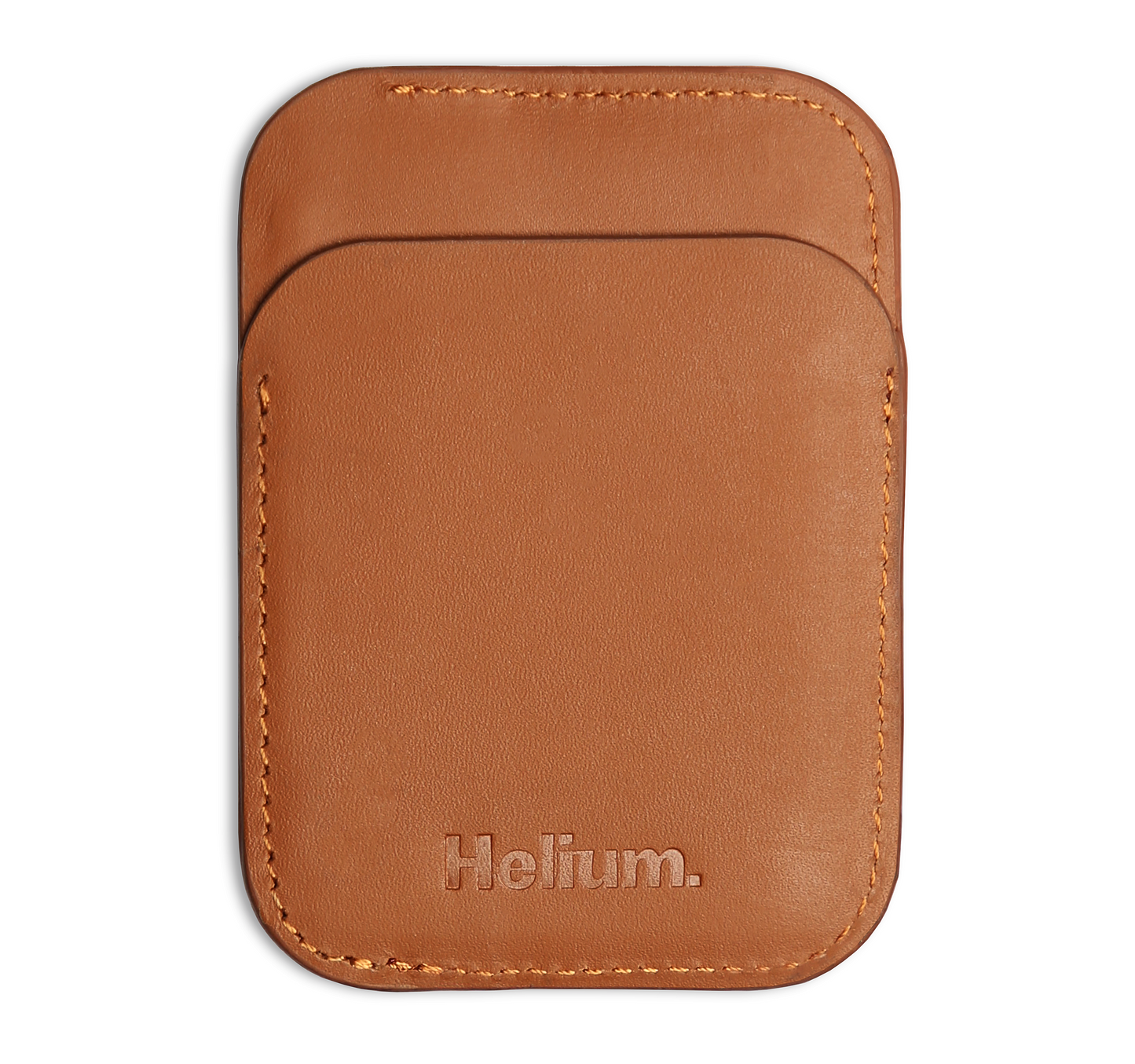 Helium Wallet Type[00] – Back View of Full-Grain Leather Magnetic Wallet, Minimalist and Slim Design