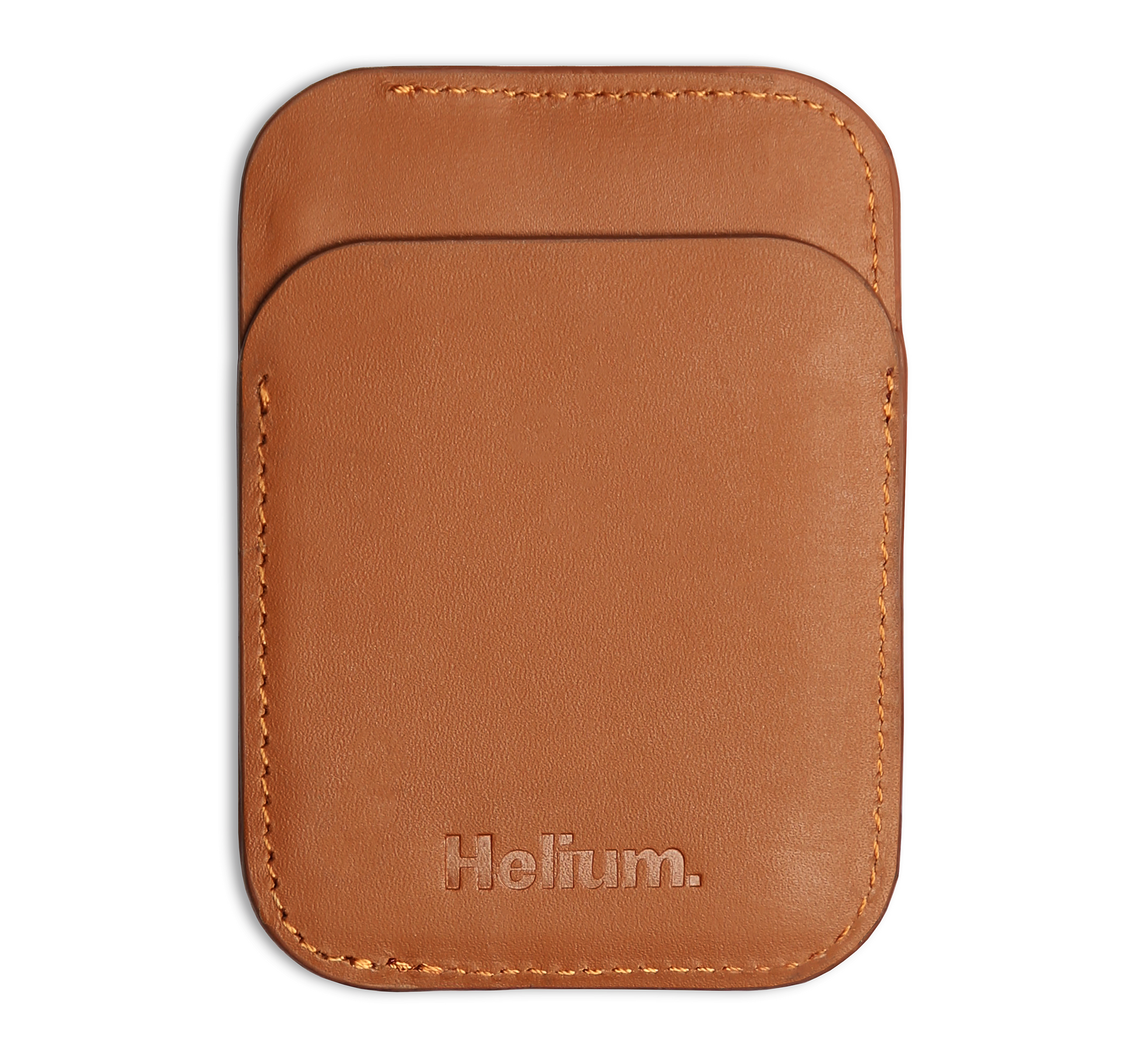Helium Wallet Type[00] – Back View of Full-Grain Leather Magnetic Wallet, Minimalist and Slim Design